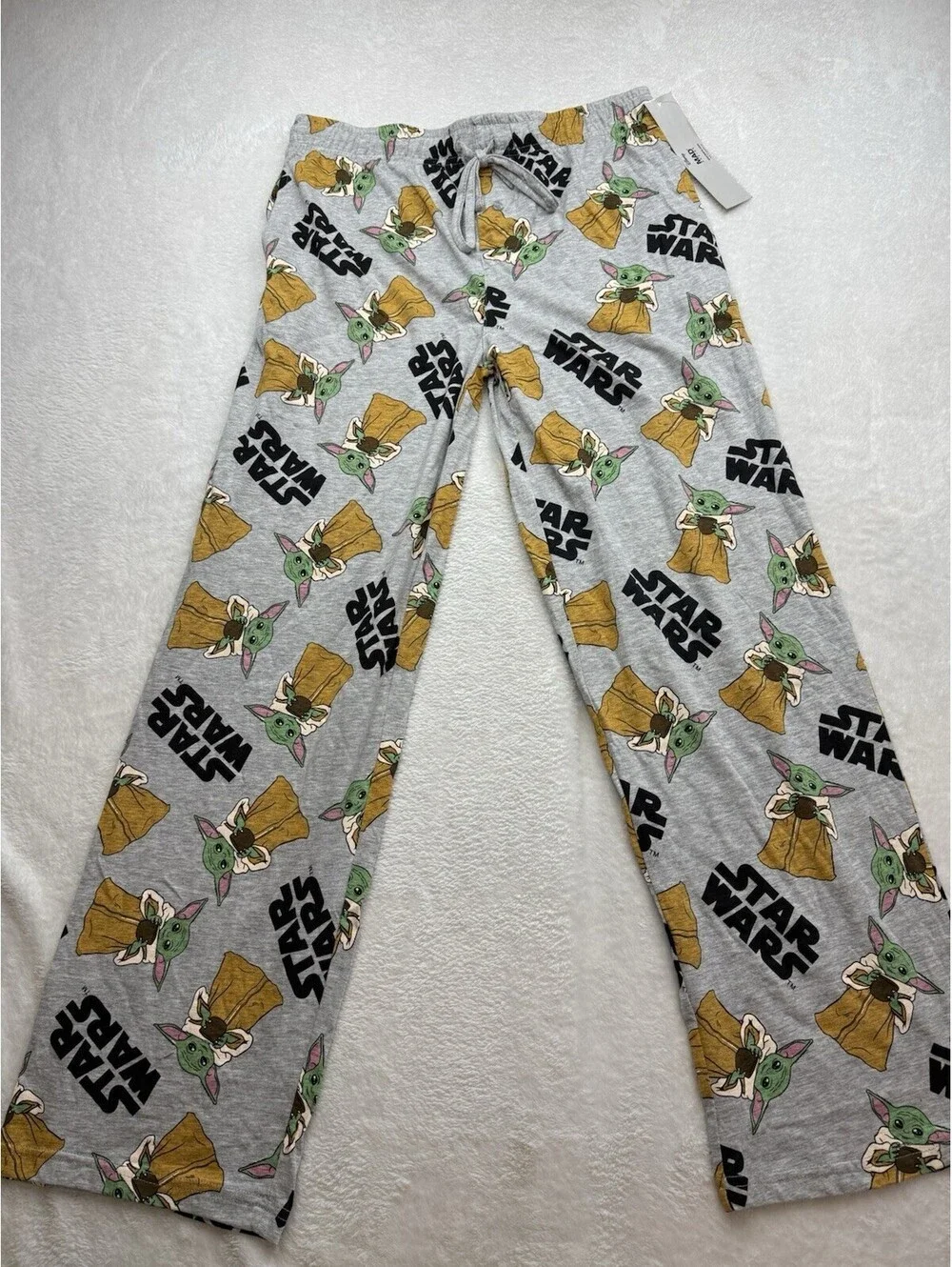 Star Wars Mandalorian Baby Yoda Sleep Pants PJs W/ Pockets Adult Men's M NWT